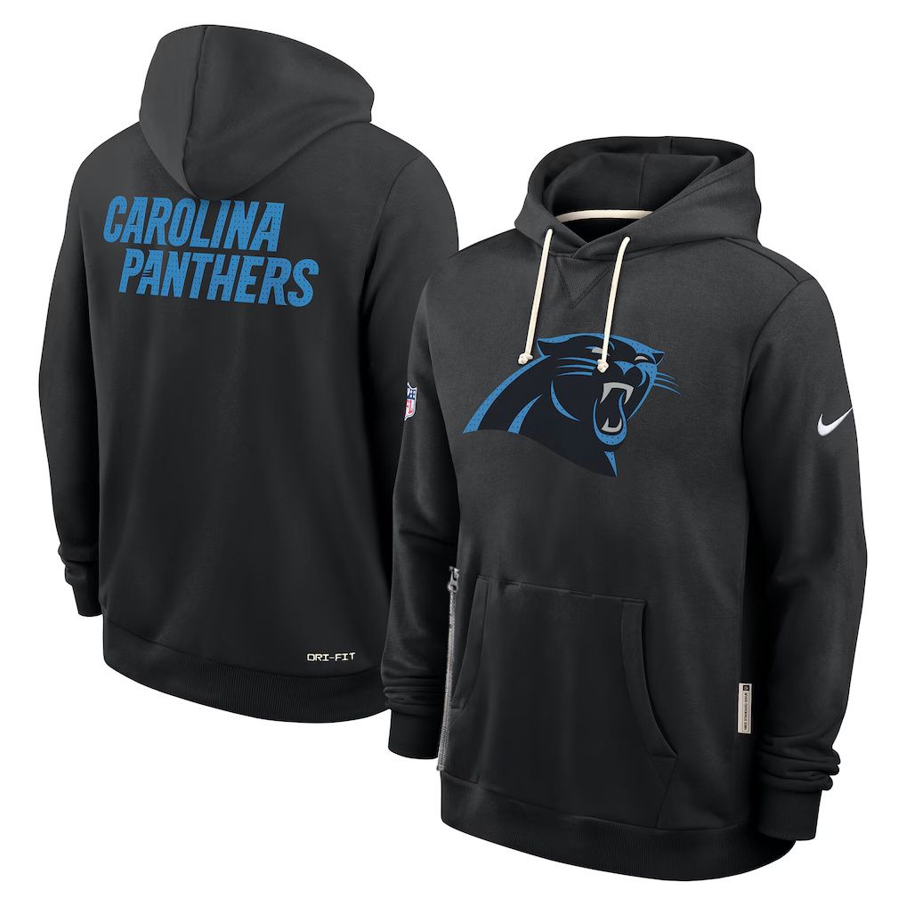 Men 2026 NFL Carolina Panthers hoodie black 01->carolina panthers->NFL Jersey